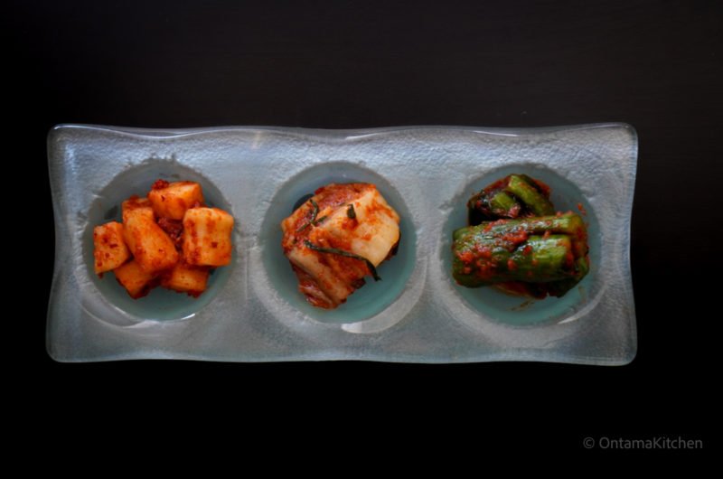 キムチ三種 (Three types of Kimchi)