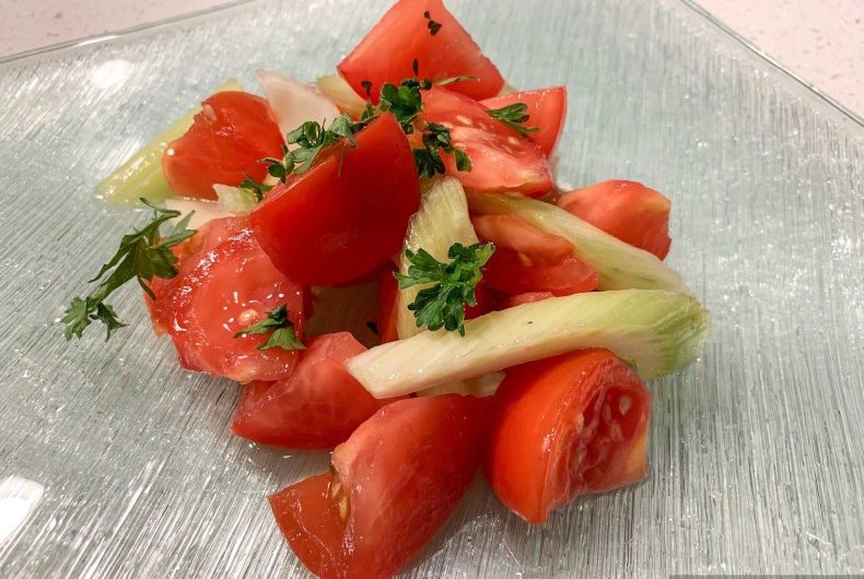 トマトとセロリのサラダ　（Tomato and Celery Salad)